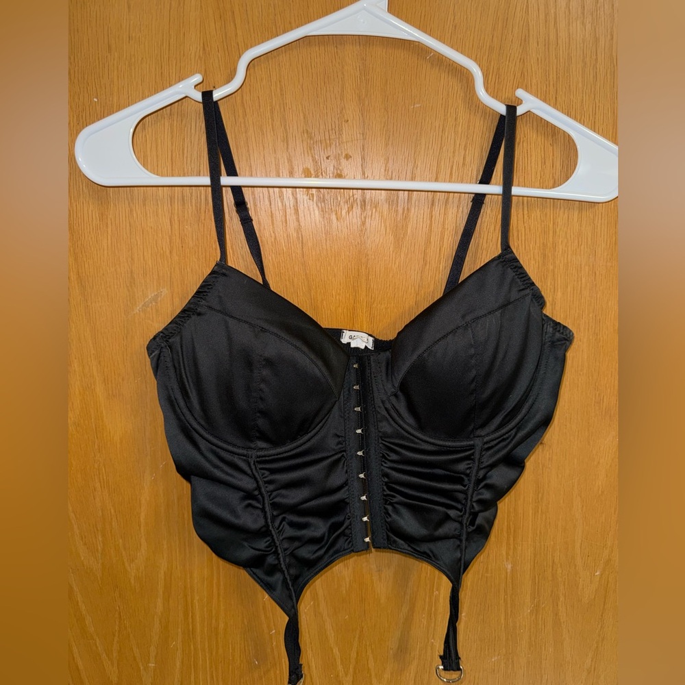 Garage Elegant Black Bustier